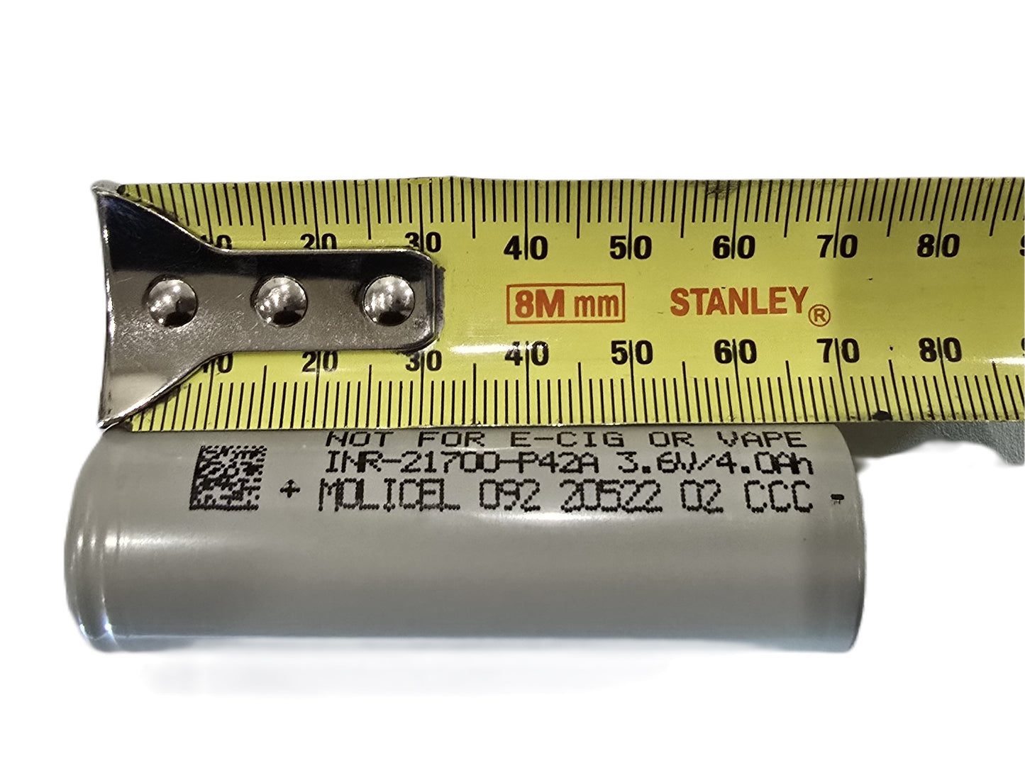 Molicel INR 21700 P42A 3.6V 45A Battery Cell