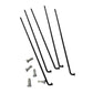 Spokes – Heavy-Duty E-Bike Wheel Spokes 10G & 12G (5 pcs, Black)